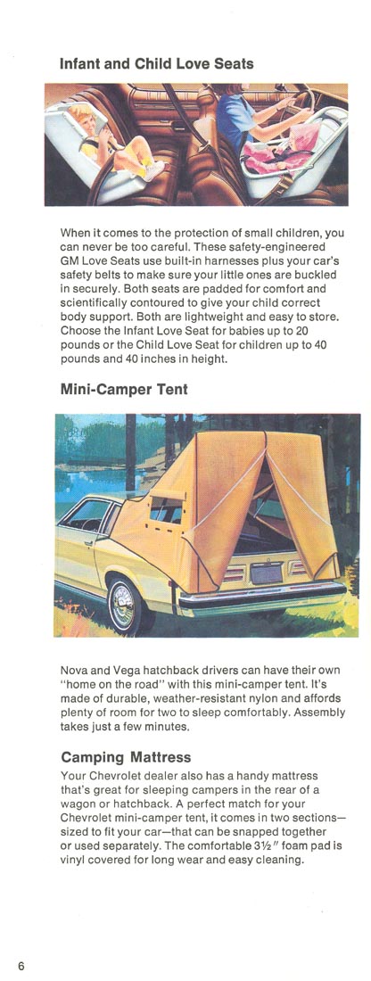 1976 Chevrolet Accessories Booklet Page 12